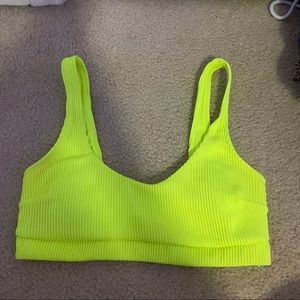 hollister neon bathing suit top